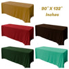 90" X 132" Rectangular Seamless Polyester Poplin Tablecloth, for Party/Wedding Tablecloth - New Creations Fabric & Foam Inc