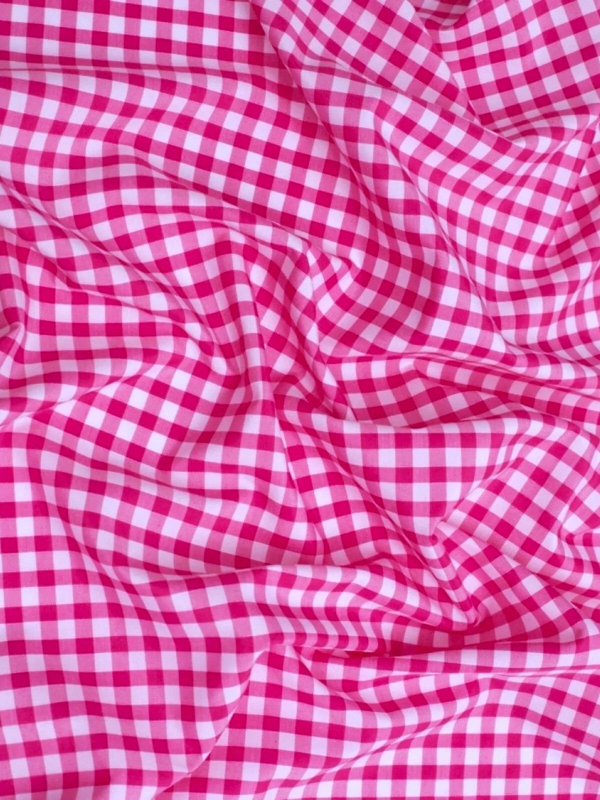 Gingham 1/4" Checkered Poly Cotton 58" Wide| New Creations Fabric & Foam Inc.