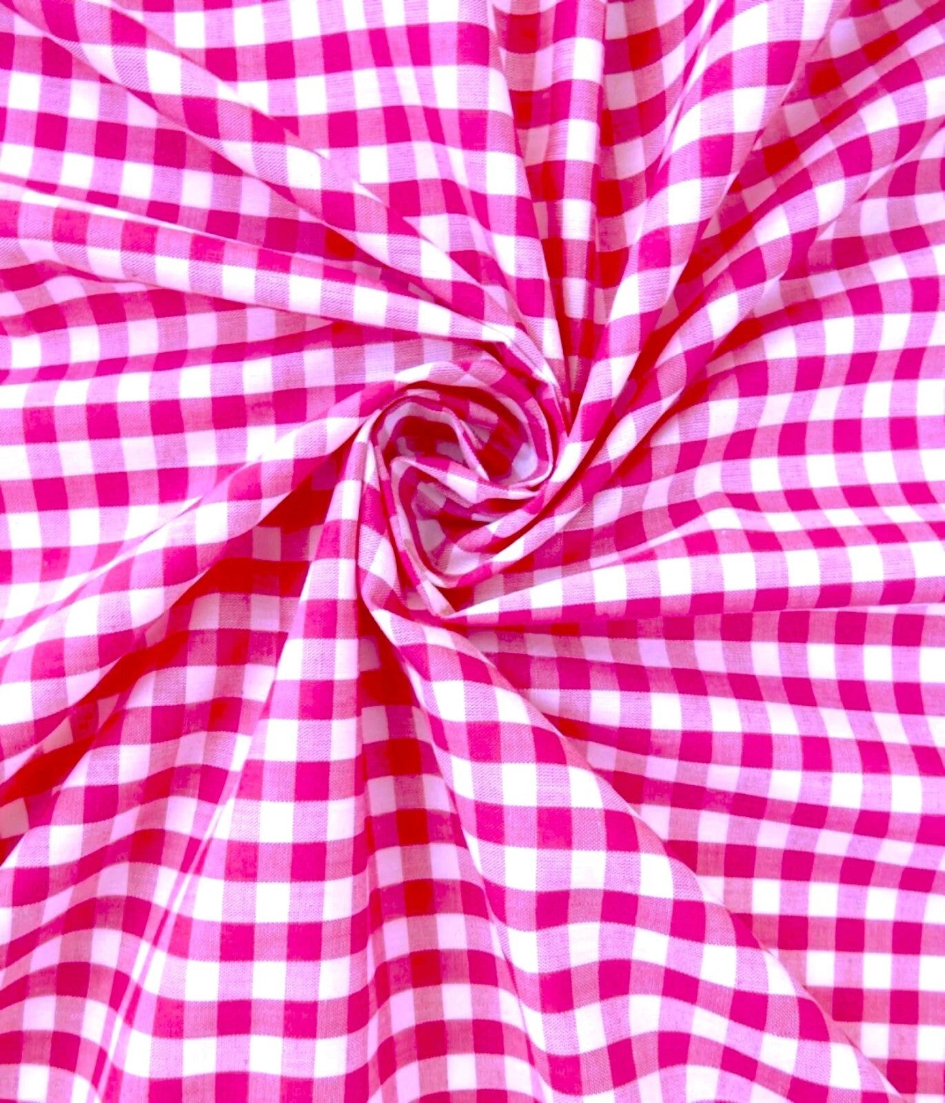 Gingham 1/4" Checkered Poly Cotton 58" Wide| New Creations Fabric & Foam Inc.