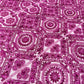 Beaded Lace Fabric, Heavy Embroidered Geometric Design on 58" Mesh