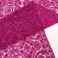 Beaded Lace Fabric, Heavy Embroidered Geometric Design on 58" Mesh