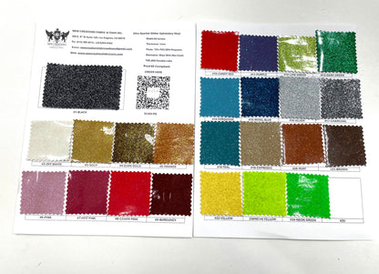 Ultra Sparkle Glitter Upholstery Vinyl 54" Wide| New Creations Fabric & Foam Inc.