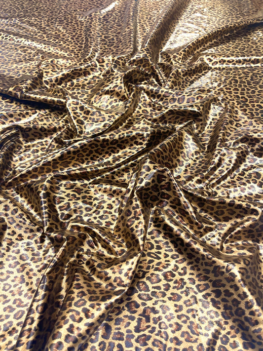 Cheetah Print Stretch Latex 58" Wide| New Creations Fabric & Foam Inc.