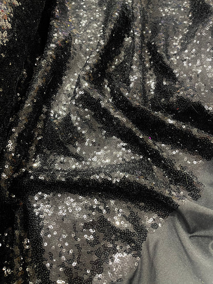 Sequin Spandex Fabric by the Yard 54” Wide – Iridescent Mini Glitz Stretch Sequin Fabric for Dresses, Dancewear, Costumes & Evening Wear
