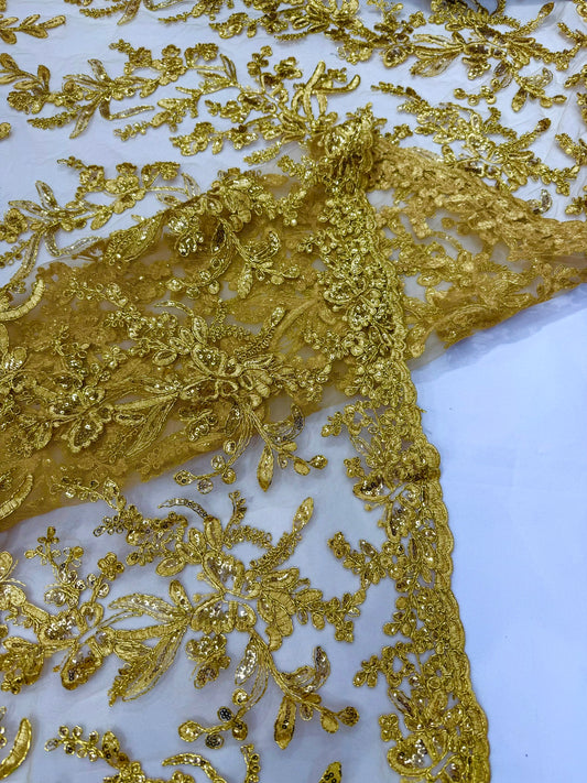 Butterfly Corded Lace With 54"Wide | New Creations Fabric & Foam Inc.