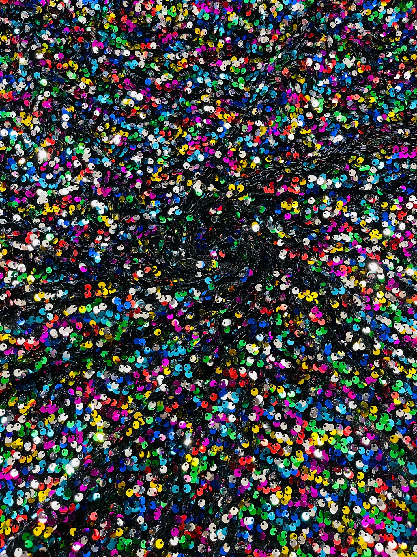 Sequin Stretch Velvet 54" Wide| New Creations Fabric & Foam Inc.