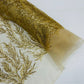Vine Beaded Lace on Mesh 54" Wide | New Creation Fabric & Foam Inc.