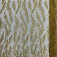 Vine Beaded Lace on Mesh 54" Wide | New Creation Fabric & Foam Inc.