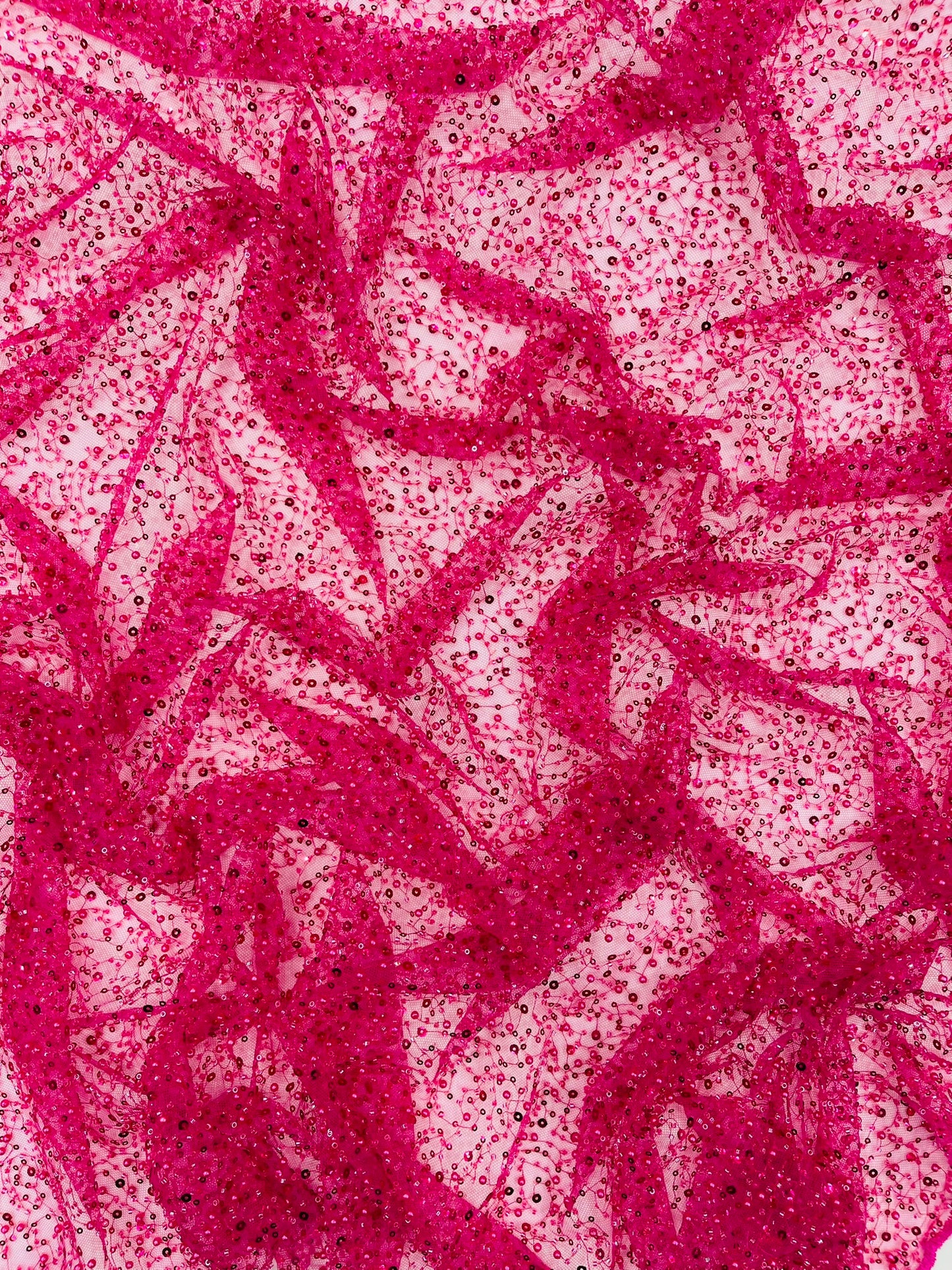 All Over Luxury Beaded Mesh with Pearls, Sequins for Wedding Dresses, Prom Gowns
