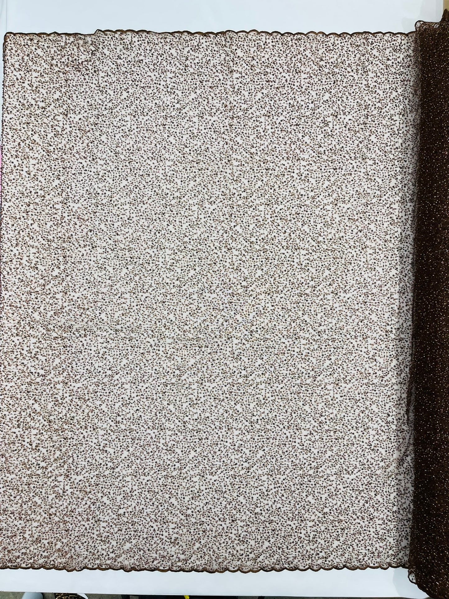 All Over Luxury Beaded Mesh with Pearls, Sequins for Wedding Dresses, Prom Gowns