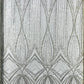 Geometric New York Fashion Beaded Lace Fabric| Prom| Wedding.