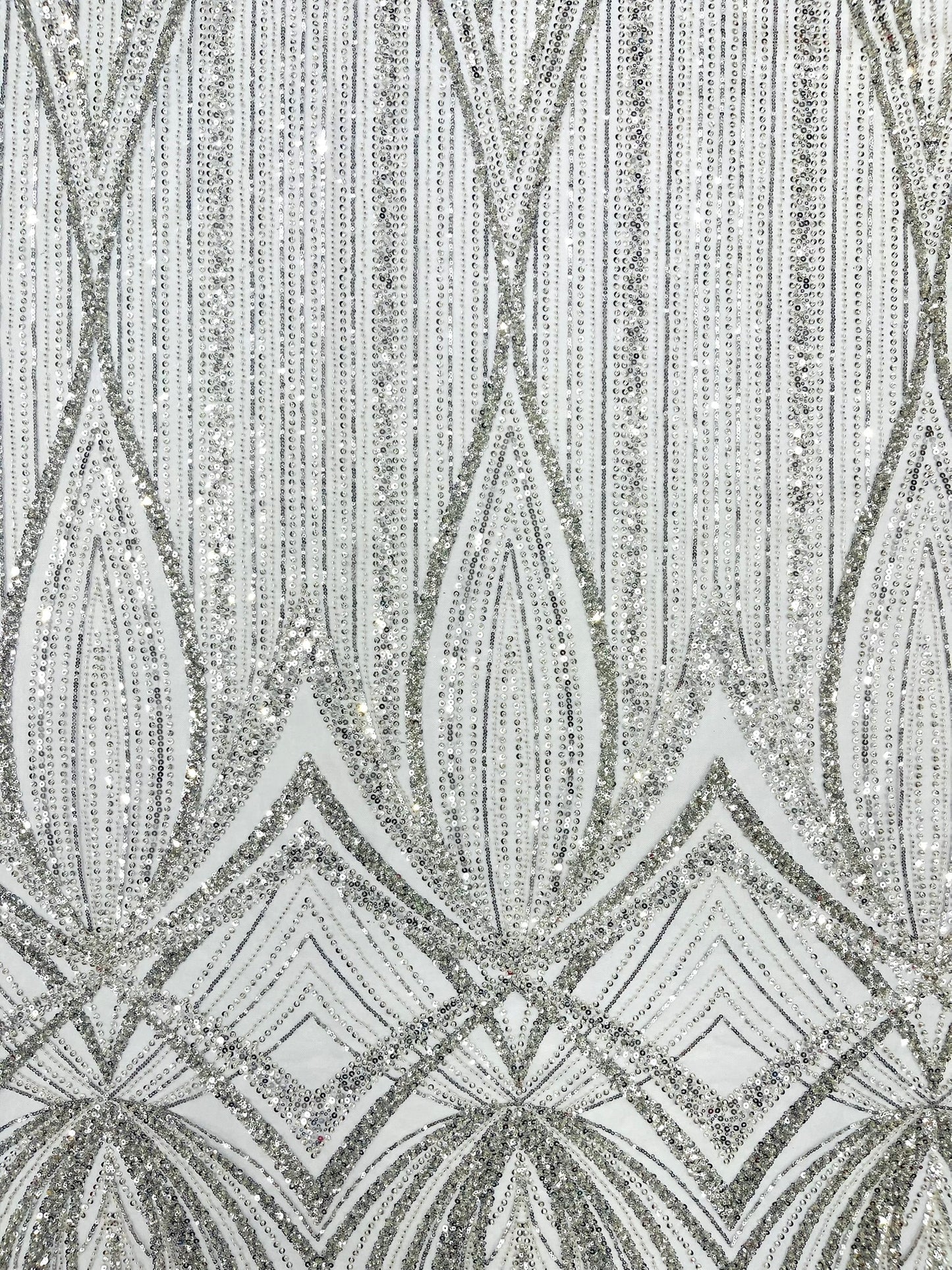 Geometric New York Fashion Beaded Lace Fabric| Prom| Wedding.