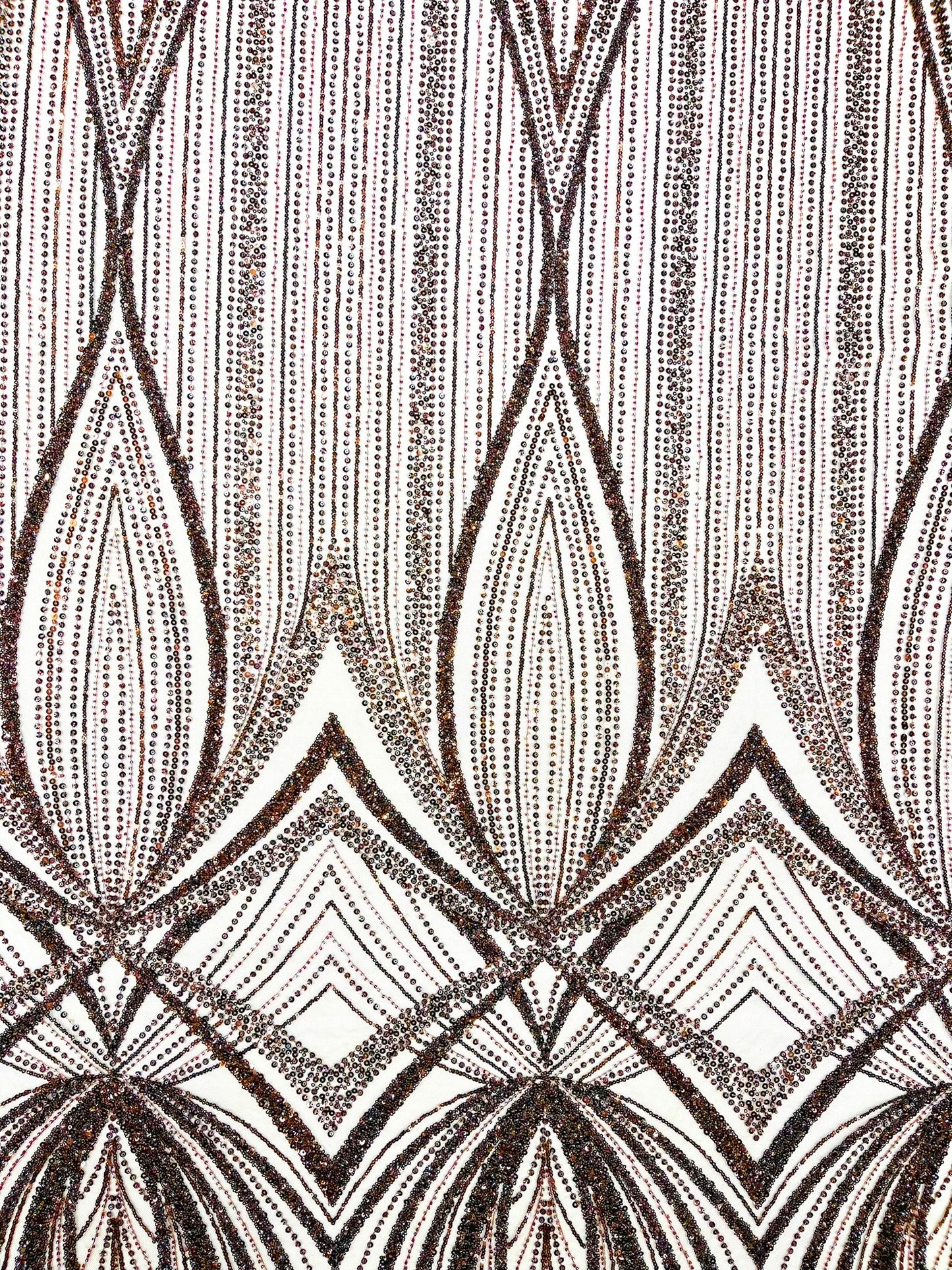 Geometric New York Fashion Beaded Lace Fabric| Prom| Wedding.