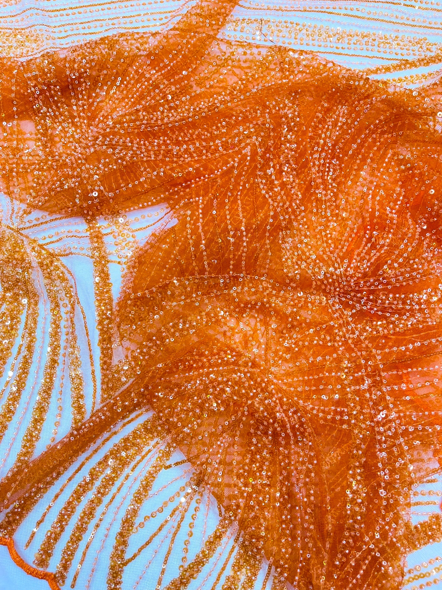 Geometric New York Fashion Beaded Lace Fabric| Prom| Wedding.