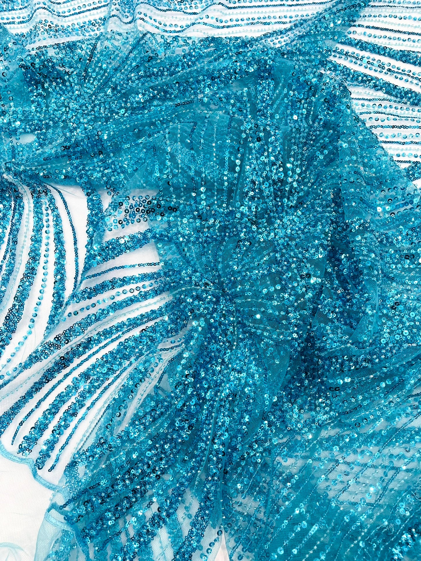 Geometric New York Fashion Beaded Lace Fabric| Prom| Wedding.
