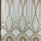 Geometric New York Fashion Beaded Lace Fabric| Prom| Wedding.