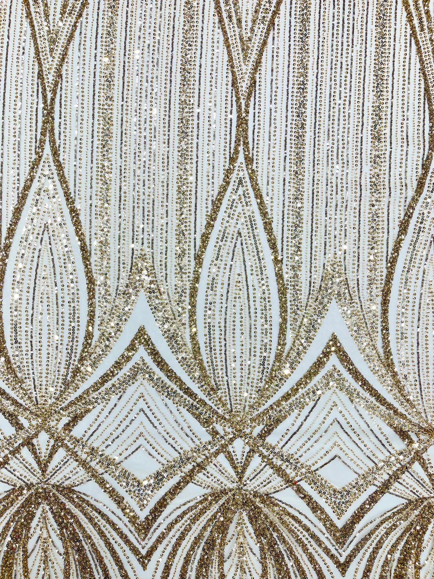 Geometric New York Fashion Beaded Lace Fabric| Prom| Wedding.