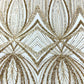 Geometric New York Fashion Beaded Lace Fabric| Prom| Wedding.