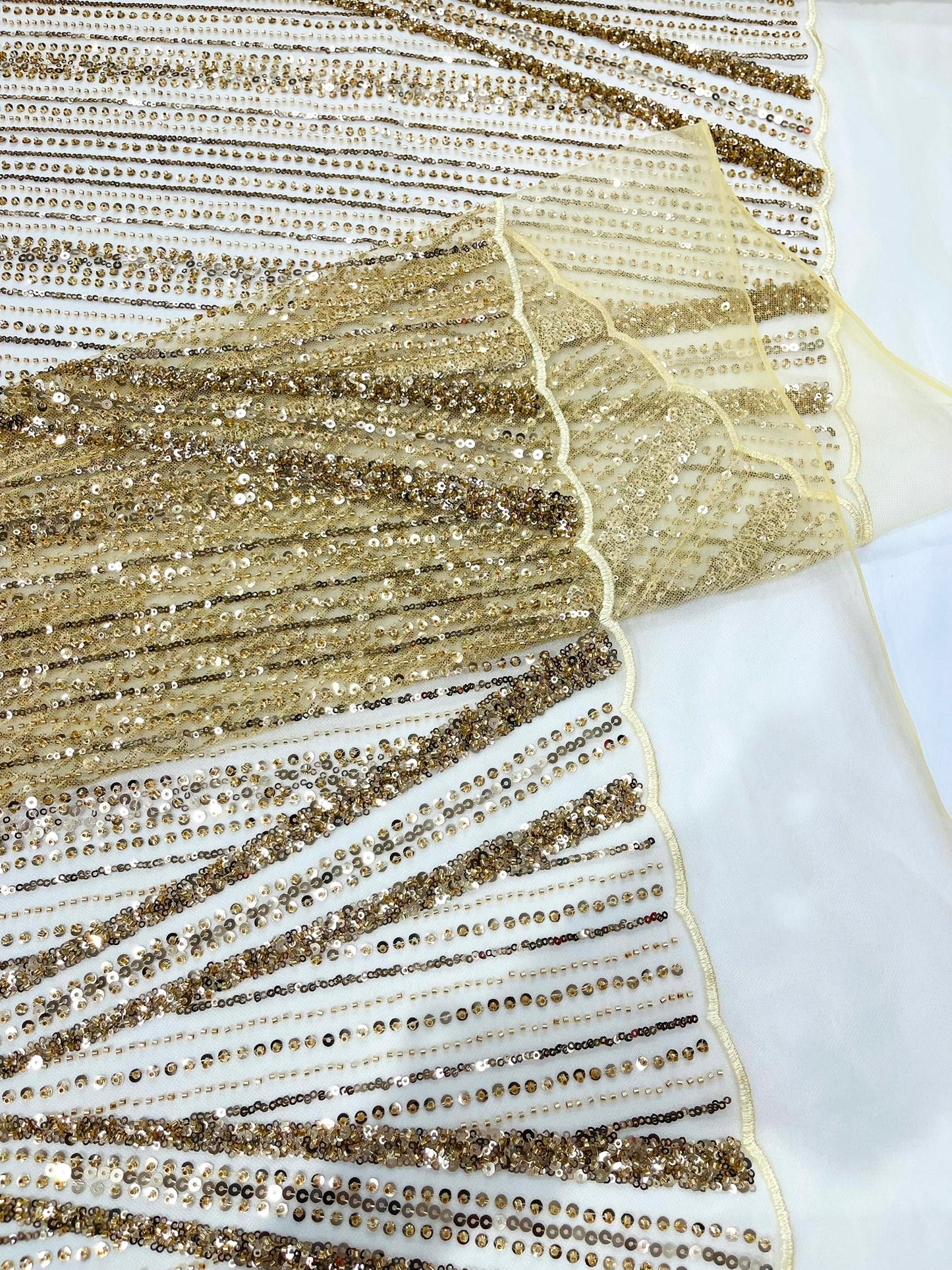 Geometric New York Fashion Beaded Lace Fabric| Prom| Wedding.