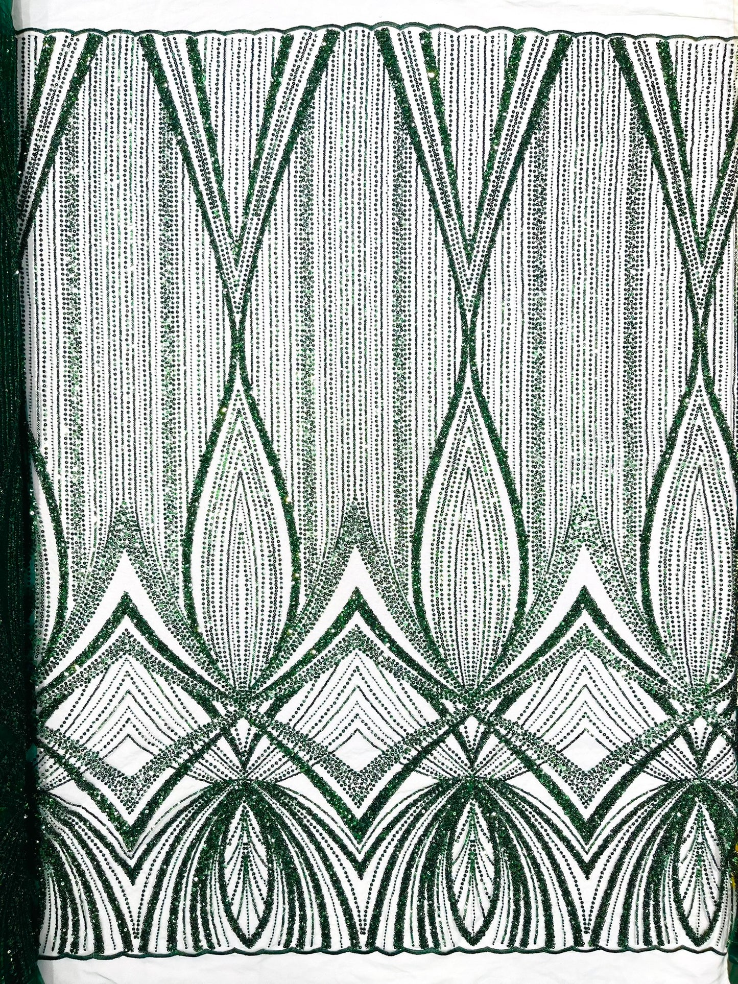 Geometric New York Fashion Beaded Lace Fabric| Prom| Wedding.