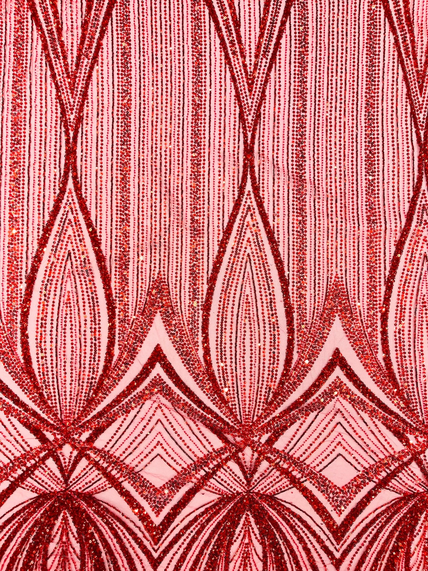 Geometric New York Fashion Beaded Lace Fabric| Prom| Wedding.