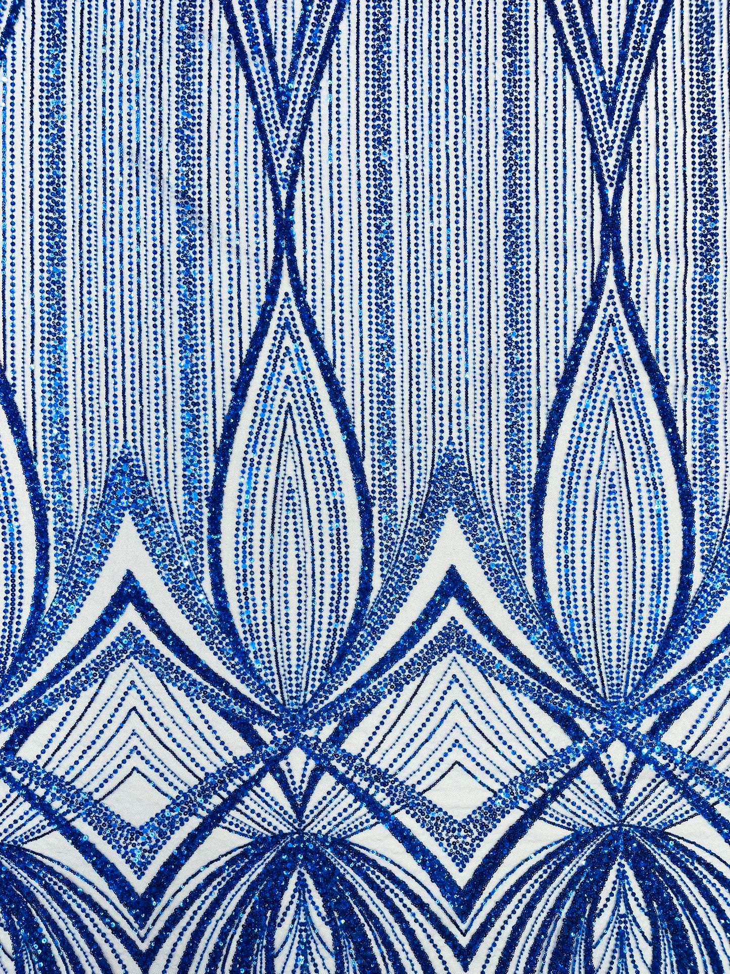 Geometric New York Fashion Beaded Lace Fabric| Prom| Wedding.