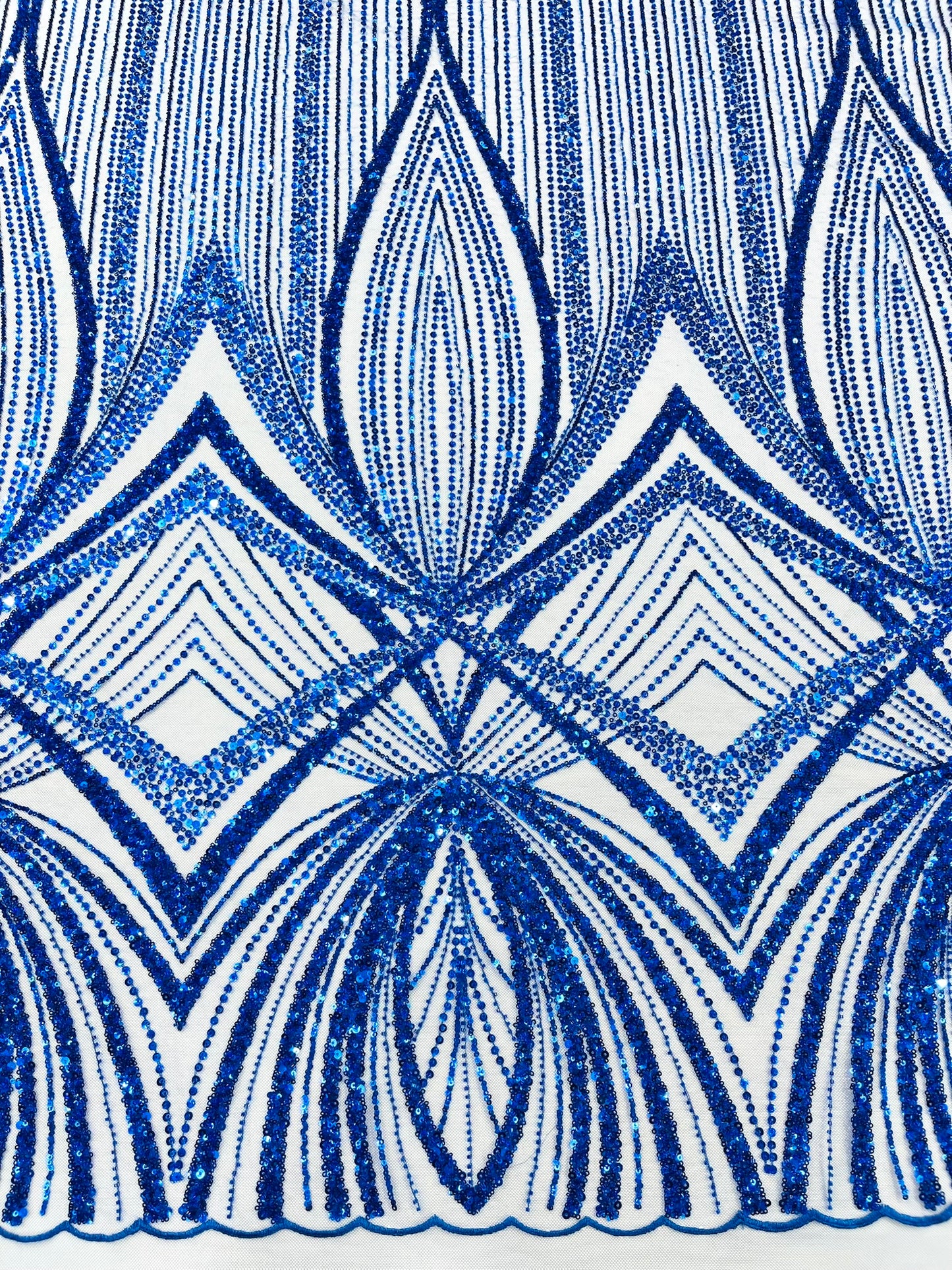Geometric New York Fashion Beaded Lace Fabric| Prom| Wedding.