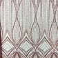 Geometric New York Fashion Beaded Lace Fabric| Prom| Wedding.
