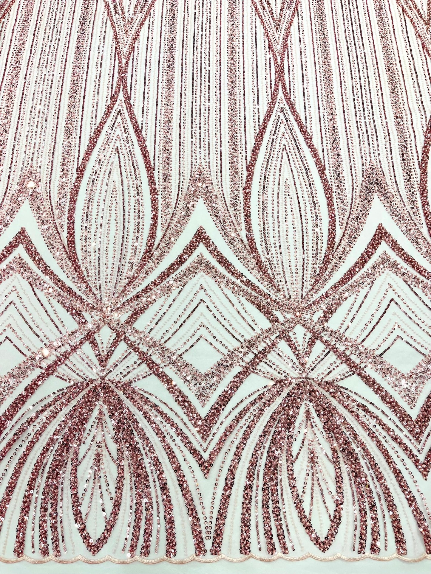 Geometric New York Fashion Beaded Lace Fabric| Prom| Wedding.