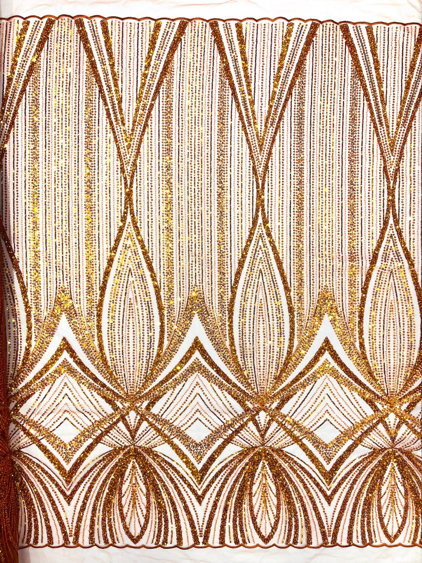 Geometric New York Fashion Beaded Lace Fabric| Prom| Wedding.