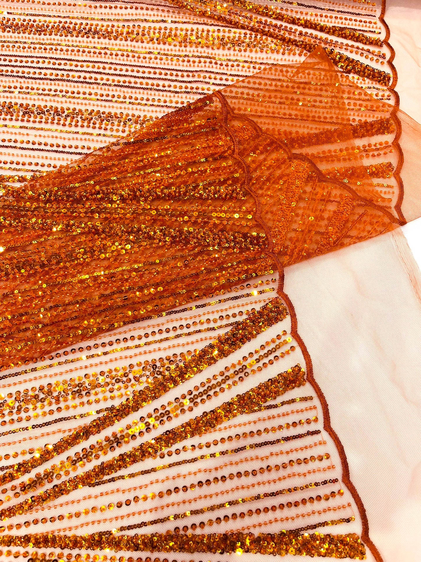 Geometric New York Fashion Beaded Lace Fabric| Prom| Wedding.