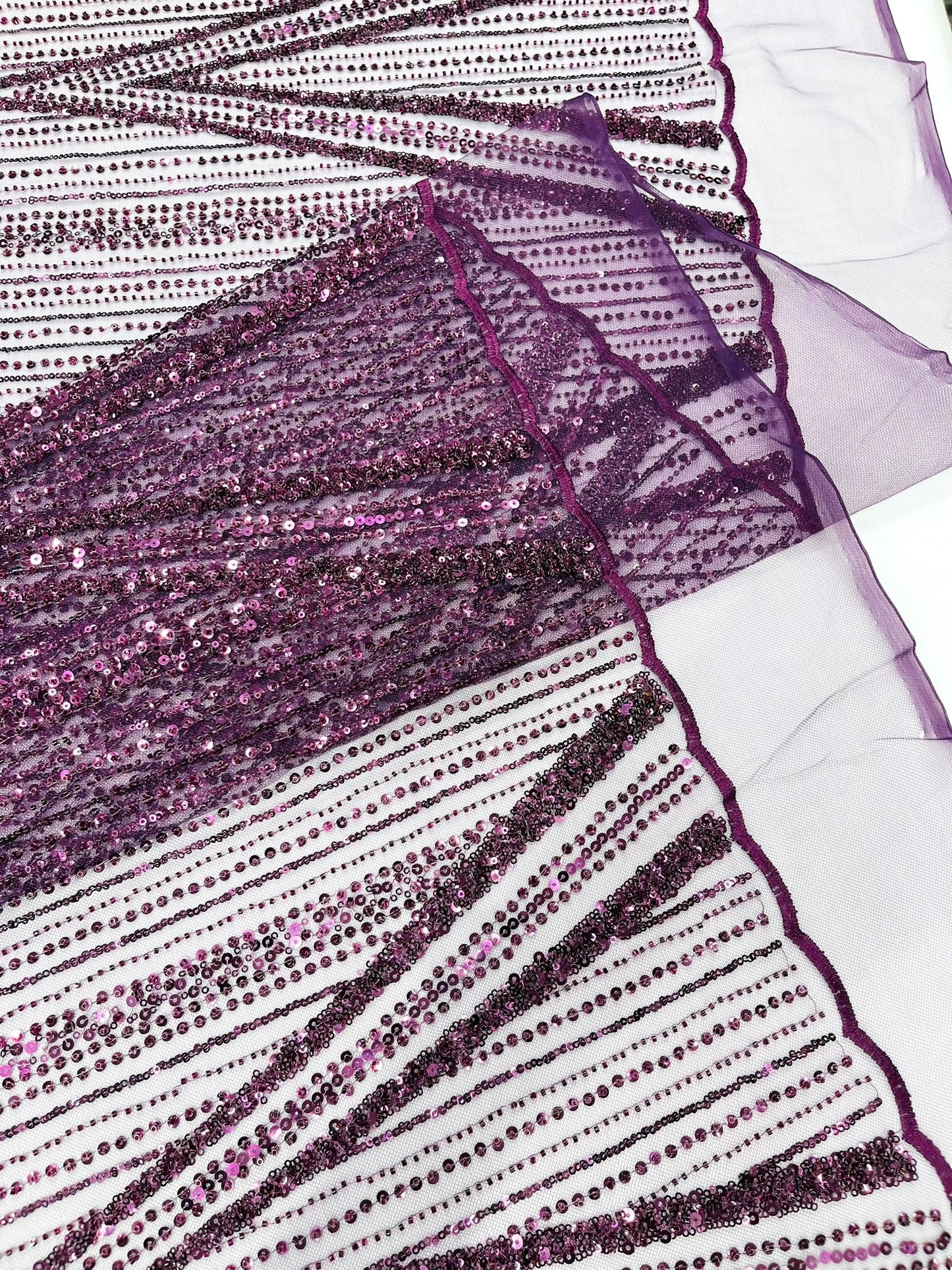 Geometric New York Fashion Beaded Lace Fabric| Prom| Wedding.