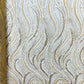 Luxury Wave Beaded Lace Fabric| Prom| Wedding| By The Yard.