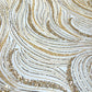 Luxury Wave Beaded Lace Fabric| Prom| Wedding| By The Yard.
