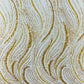 Luxury Wave Beaded Lace Fabric| Prom| Wedding| By The Yard.