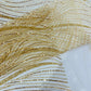 Luxury Wave Beaded Lace Fabric| Prom| Wedding| By The Yard.