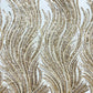 Luxury Flame Beaded Lace Fabric| Prom| Wedding| By The Yard.