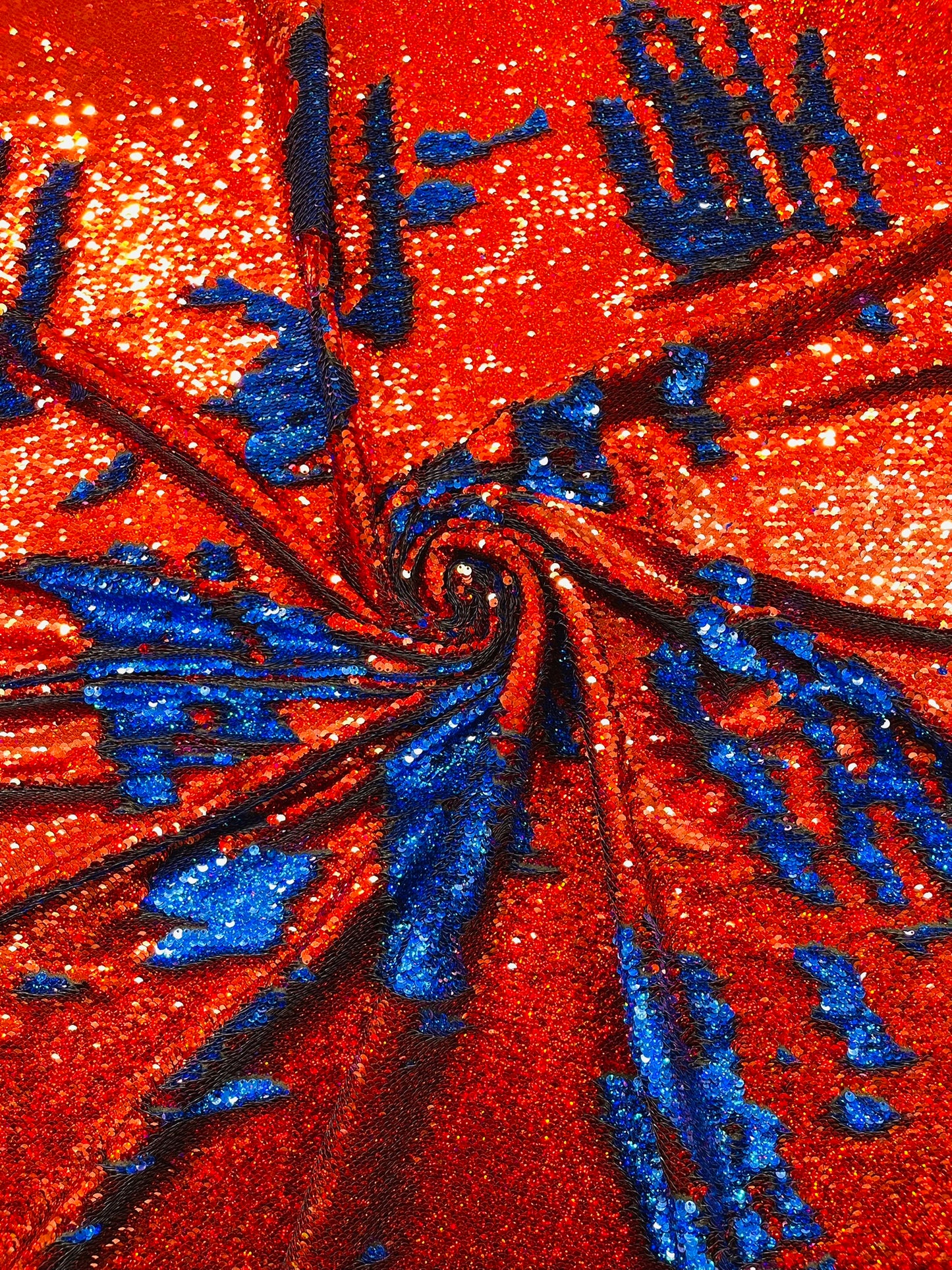 Reversible Color Changing Sequin Fabric| 54" Wide| Stretch Polyester Spandex.