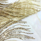 Luxury Flame Beaded Lace Fabric| Prom| Wedding| By The Yard.