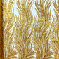 Luxury Flame Beaded Lace Fabric| Prom| Wedding| By The Yard.