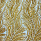 Luxury Flame Beaded Lace Fabric| Prom| Wedding| By The Yard.