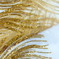 Luxury Flame Beaded Lace Fabric| Prom| Wedding| By The Yard.