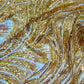 Luxury Flame Beaded Lace Fabric| Prom| Wedding| By The Yard.