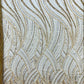 Luxury Feather Damask Beaded Lace Fabric| Prom| Wedding| By The Yard.