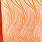 Luxury Feather Damask Beaded Lace Fabric| Prom| Wedding| By The Yard.