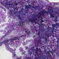 Metallic floral lace design embroidered 54" Wide | New Creations Fabric & Foam Inc.