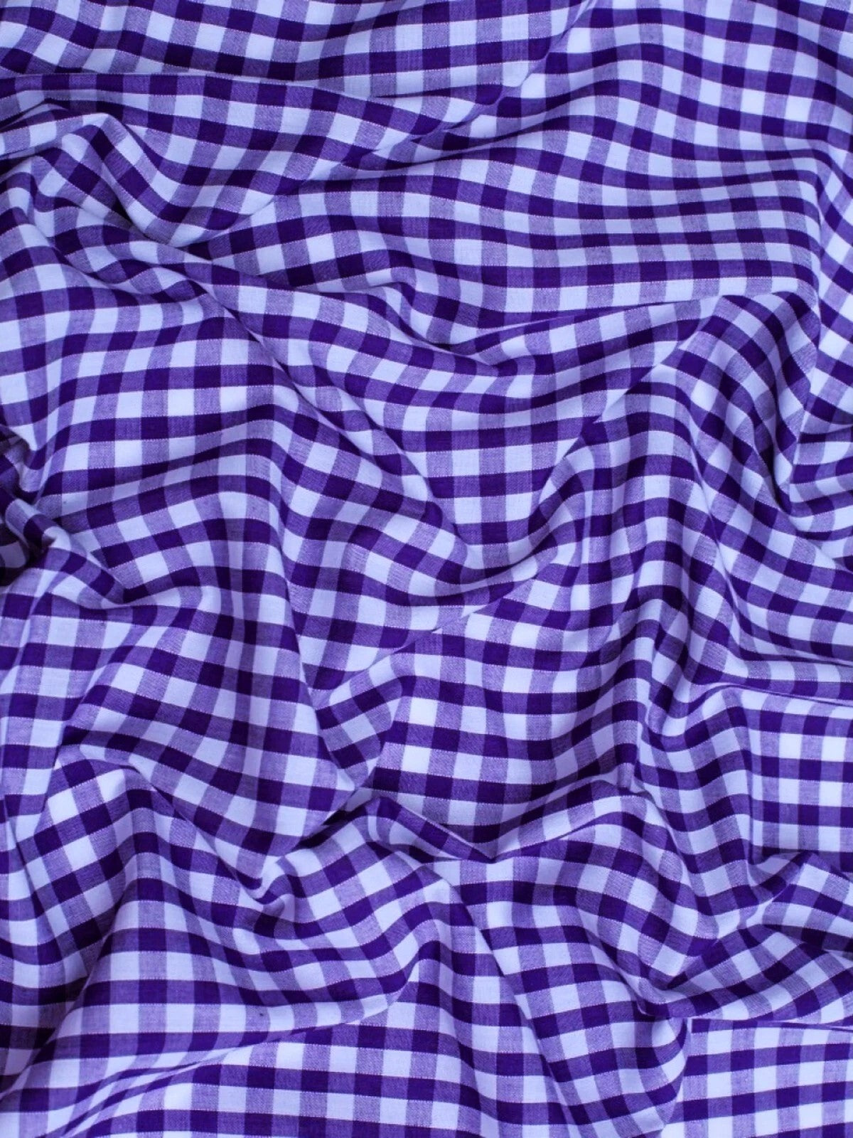 Gingham 1/4" Checkered Poly Cotton 58" Wide| New Creations Fabric & Foam Inc.