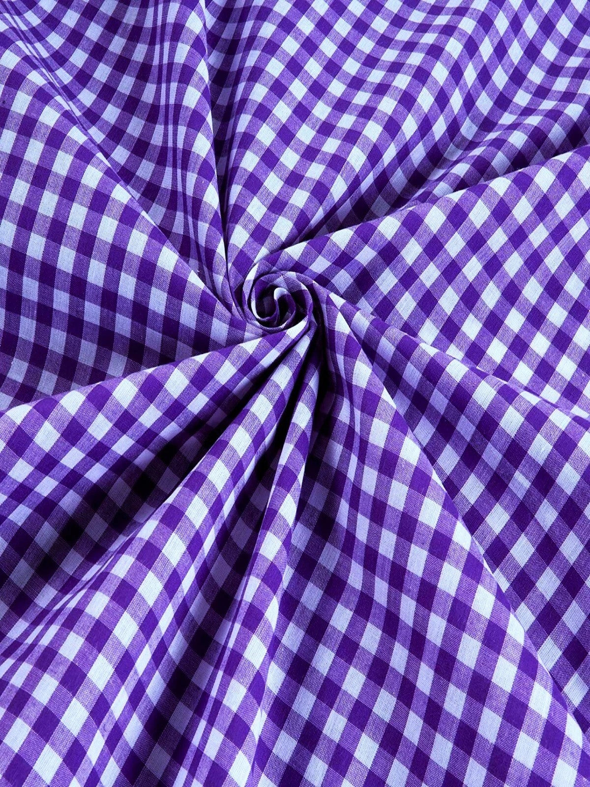 Gingham 1/4" Checkered Poly Cotton 58" Wide| New Creations Fabric & Foam Inc.