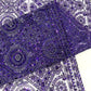 Beaded Lace Fabric, Heavy Embroidered Geometric Design on 58" Mesh
