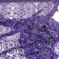 Beaded Lace Fabric, Heavy Embroidered Geometric Design on 58" Mesh